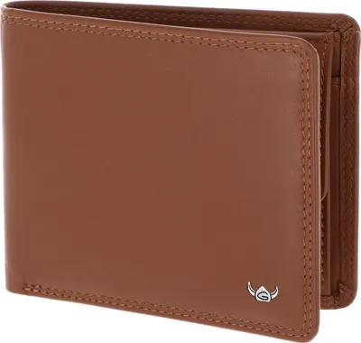Zdjęcie produktu dla Złoty portfel skórzany Polo RFID Protect billfold 1135 Cognac brązowy