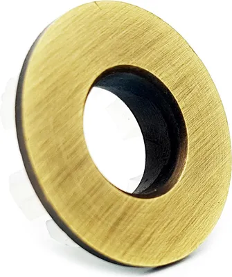 Produktbild von Überlaufabdeckung für Waschbecken aus Messing, Farbe Messing antik