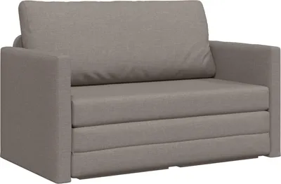 Produktbild von vidaXL Schlafsofa 110cm Taupe Stoff
