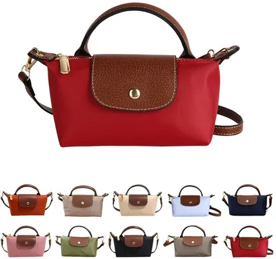 Immagine prodotto di Minicee - Borsa a tracolla piccola da donna, in ecopelle, con zip, colore rosso