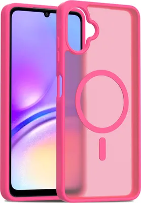 Immagine prodotto di Custodia magnetica per Samsung Galaxy A06, compatibile con MagSafe, retro traslucido opaco, antiurto Rosa