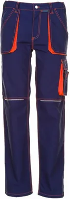 Produktbild von Planam Basalt Herren Neon Bundhose marine orange Modell 6221 Größe 46