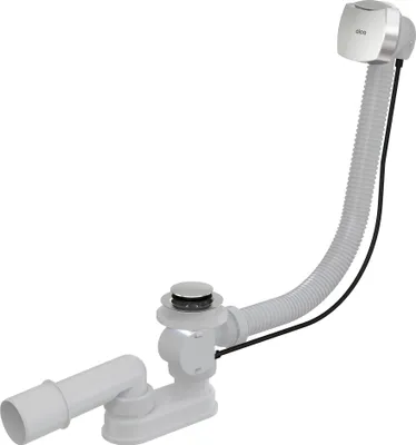 Obrázek produktu pro Alcadrain Odtokové soupravy - Vanová odtoková a přepadová souprava, délka 800 mm, chrom A51CR-80