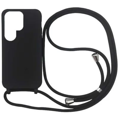 Zdjęcie produktu dla Etui Smartphonics Samsung Galaxy S22 Ultra ze smyczą - Czarny