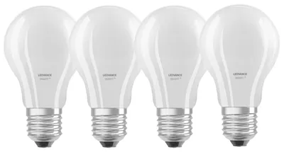 Produktbild von 4 x Ledvance Smart+ LED A60 Filament Birne 6W = 60W matt E27 806lm CCT 2700K - 6500K Dimmbar App Google Alexa WiFi