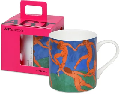 Produktbild von KÖNITZ Becher 1150043024 ARTselection La Danse II by Henri Matisse, 400 ml, Bone China Porzellan