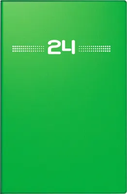 Produktbild von rido/idé Wochenkalender Modell partner/Industrie I 2024 2 Seiten = 1 Woche Blattgröße 7,2 x 11,2 cm grün