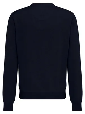 Produktbild von FYNCH-HATTON Pullover aus Baumwolle mit V-Ausschnitt Navy/XL