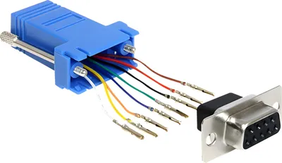 Obrázek produktu pro DeLOCK 65430, Sub-D 9p, RJ45, Černá, Modrá, Stříbrná