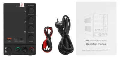Produktbild von DC-Netzteil, einstellbare Spannung, USB-C Schnellladung, schwarz