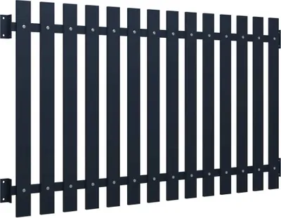 Obrázek produktu pro vidaXL Plotový panel antracitový 170,5x75 cm Práškově lakovaná ocel