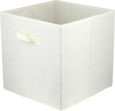 Image de Boîte de rangement textile LAVITA ivoire 31x31x31