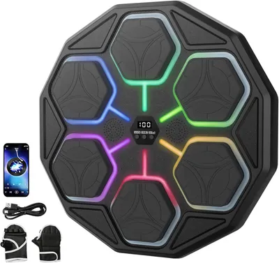 Produktbild von Elektronische Boxmaschine mit Musik, Bluetooth Musikboxmaschine, 11 Geschwindigkeits, 3 Trainingsmodi, Zählmodus, für Kinder Erwachsene