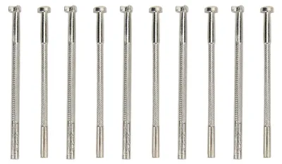 Image de Kit de 10 outils pour le travail du cuir en acier allié, 2 motifs, perforateur à cuir avec poignée antidérapante pour les travaux de maroquinerie DIY