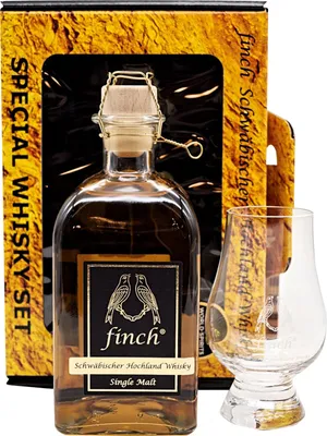 Produktbild von finch Whiskydestillerie DC Single Malt Sherry Glas-onpack NV Whisky ( 1 x 0.5 L )