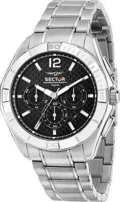Produktbild von Sector Herren Chronograph Uhr Fashion Edelstahl Armbanduhr silber USE73636003