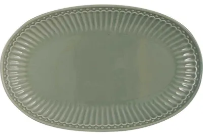 Produktbild von Greengate Alice Servierplatte dusty green 23cm