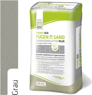 Immagine prodotto di Stones Eco Fugensand Terrassenplatten 1-10 mm Grau 15kg