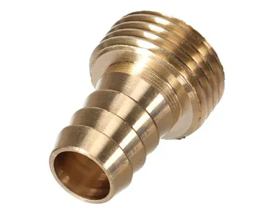 Produktbild von Anschlussstück aus Messing - Außengewinde 3/4" - Schlauch 5/8" - Außengewinde - Schlauch 5/8