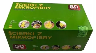 Produktbild von Angren Mikrofaser-Reinigungstücher, 50er Set, Grün