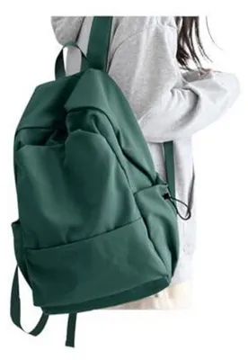 Productafbeelding van Rugzak voor scholieren, meisjes, dagrugzak, laptoprugzak (15,6 inch), olijfgroen