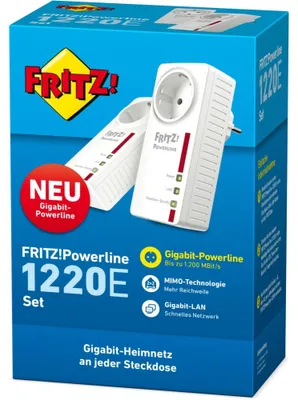 Productafbeelding van AVM 20002737 AVM FRITZ!Powerline 1220 set