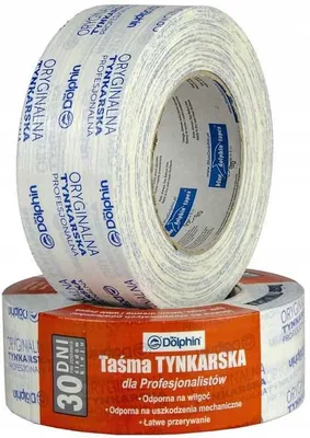 Produktbild von Blue Dolphin Abdeckband Weiß 48 mm x 50 m, 30 Tage, für Innen- und Außenbereich