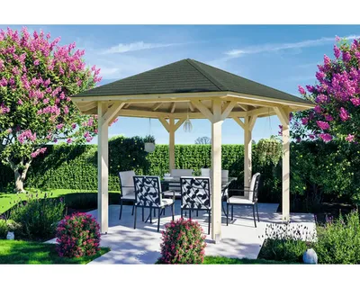 Produktbild von Pavillon SKAN HOLZ Nancy Gr. 3 ø 480 cm natur