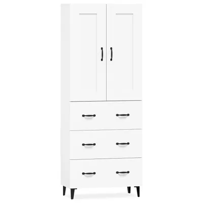 Zdjęcie produktu dla vidaXL Highboard z białego drewna