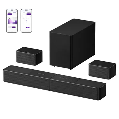 Produktbild von ULTIMEA Poseidon M90 5.1.2 Soundbar mit Dolby Atmos, kabellosem Surround-Sound und Dual-Upfiring-Lautsprechern