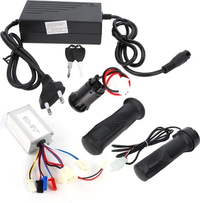 Image de Kit contrôleur moteur pour scooter électrique 24 V 250 W avec chargeur et verrouillage
