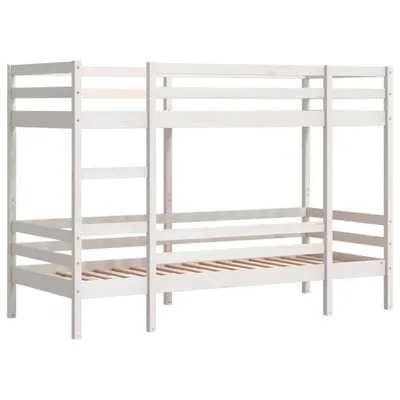 Produktbild von Etagenbett Weiß 90x190 cm Massivholz Kiefer