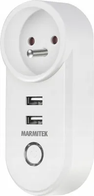 Produktbild von Marmitek Power SI - WLAN-Steckdose - Energiezähler - 2x USB - 15A, Drinnen, Weiß, Haus, Kabellos, WLAN, 2400 MHz