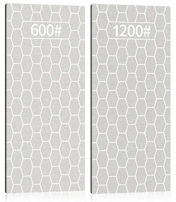 Diamant-Schleifstein 2er-Set 600/1200 Körnung, Wabenoberfläche