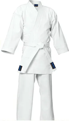 Produktbild von Karate-Kimono aus 100% Baumwolle, 230 g/m², weiß, inklusive weißem Gürtel