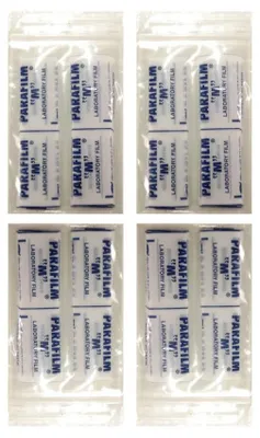 Produktbild von 250 St. Verschlussband Parafilm 10x3 cm zum verschließen Abkleben Isolieren Maskieren