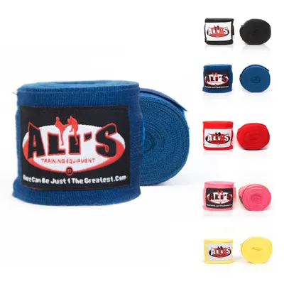 Produktbild von Ali's Fightgear BPC Boxbandagen – 460 cm – Blau – Elastisch & Atmungsaktiv – Optimaler Handgelenkschutz für Boxen, Kickboxen & Muay Thai
