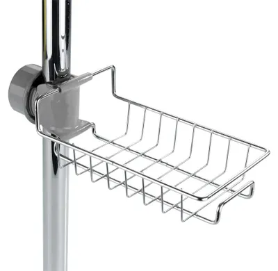 Obrázok produktu pre Sprchová vanička WENKO z nehrdzavejúcej ocele bez vŕtania 23 x 7 x 10,5 cm