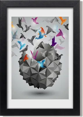 Produktbild von Bild 20x30 MDF-Rahmen, Wandkunst Papierfreiheit