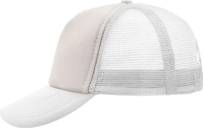 Produktbild von 5 Panel Polyester Mesh Cap light-grey/white, Gr. one size