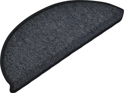 Zdjęcie produktu dla vidaXL Podkładki pod nogi 15 szt. 65x24x4 cm Antracyt Półokrągłe Duże
