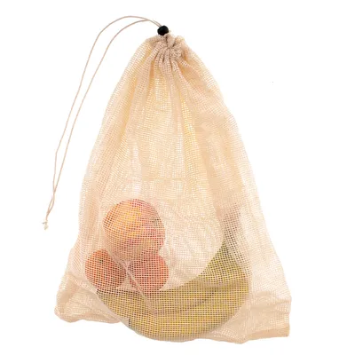 Zdjęcie produktu dla KX4879_3 Woreczek wielorazowy ekologiczny na warzywa owoce 35x45cm