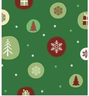 Produktbild von Transparentpapier 115 g/qm A4 VE=25 Blatt Winterzauber rot/grün Motiv 3