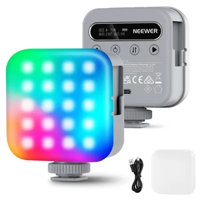 Produktbild von NEEWER Basics Magnetic RGB Videoleuchte, 360° Voll RGB Kamera Licht, BL60C