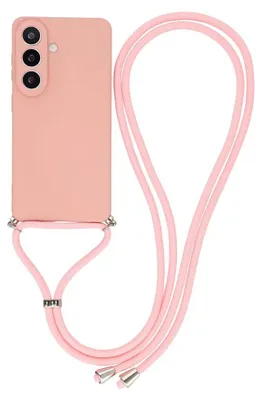 Produktbild von Samsung Galaxy A57 Hülle - Coverup Colour TPU Back Cover mit Handykette - Rosa