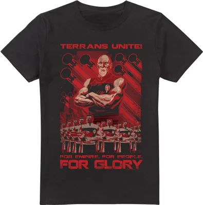 Obrázek produktu pro Star Trek - Tričko "Terrans Unite" pro muže TV5517 (M) (Černá)