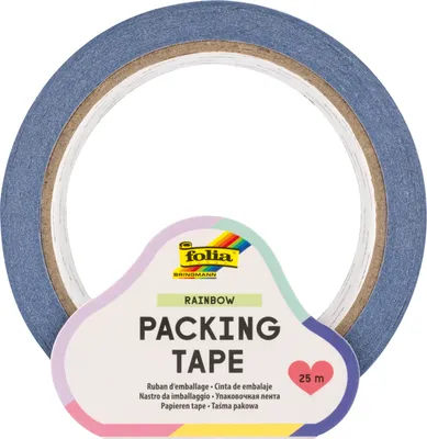 Paketklebeband in Regenbogenfarben, 4,8 cm x 25 m, wiederverwendbar