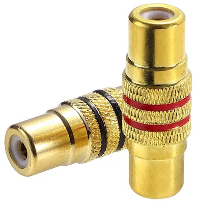 Zdjęcie produktu dla 4 sztuki adapterów RCA (żeńskie) do połączeń audio i wideo