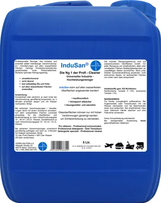 Produktbild von InduSan - Reinigungskonzentrat I 5 Liter Kanister I Neutral