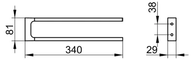 Produktbild von Keuco Edition 11 Handtuchhalter 340 mm 2-armig verchromt - 11119010000